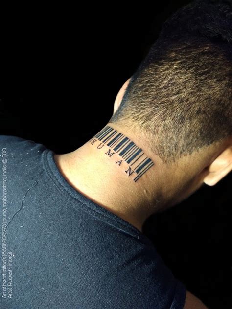 barcode on neck tattoo|barcode tattoos that scan.